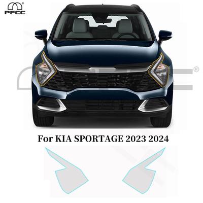 Фара Заднее зеркало Дверные пороги Треугольник Защитная пленка TPU Для KIA SPORTAGE 2024 Защита от царапин Предустановленная Прозрачная PPF Устойчивая