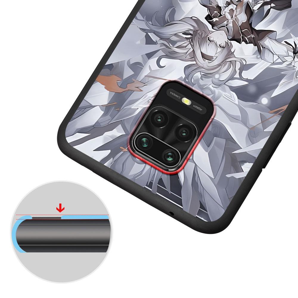Чехол Honkai Star Rail Светлячок для Xiaomi Redmi 10A 10C 9C 12C 9A 9i 10 12 9 Prime 9T K40 Pro Черный Мягкий ТПУ Чехол для Мобильного Телефона