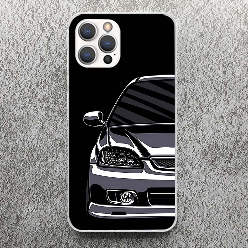 JDM Tokyo Drift Спортивный автомобиль Мужской Мужчины Чехол для телефона Для iPhone 17 16 15 14 13 12 11 Pro Max Mini Plus Air 7 SE 8 Мягкий Силикон Печать