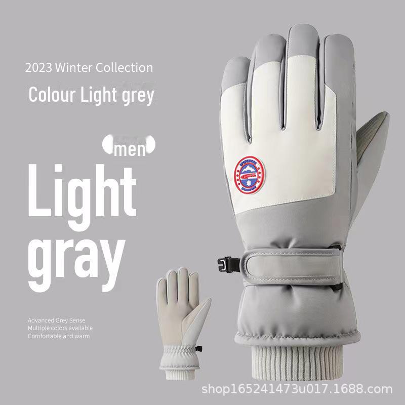 Зимние термоперчатки унисекс: Утепленный, водонепроницаемый, ветрозащитный, нескользящий, идеально подходит для катания на лыжах и велосипеде