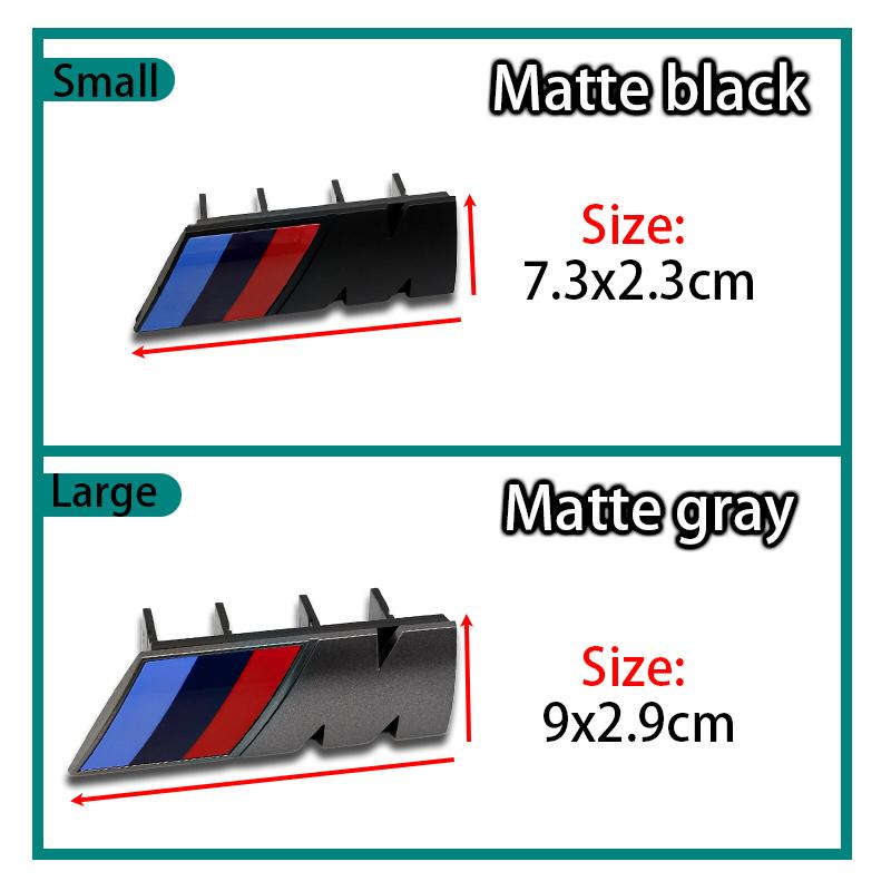 DSJW3 3D ABS Front Grille Badge Vehicle Exterior Tuning Accessories For BMW M Emblem E46 E36 E34 F10 E90 F30 E60 F30 E53 E30 E92 E87