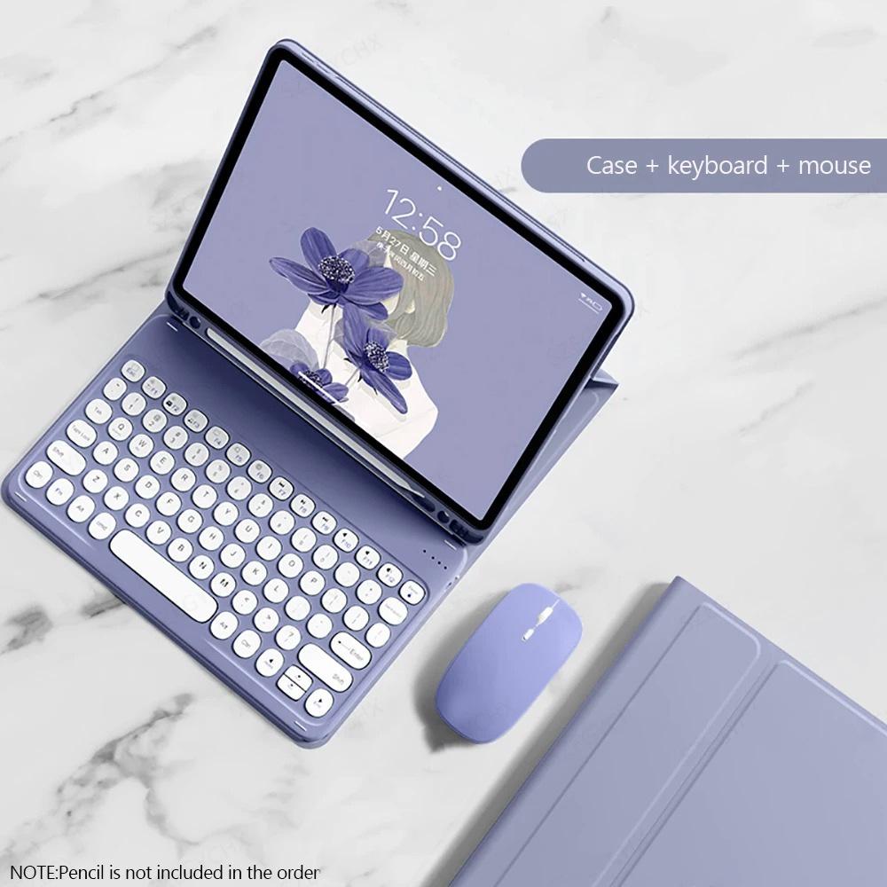 IPad 10.2 и Air 11 Круглая Bluetooth-клавиатура и Защитный чехол с подставкой и слотом для стилуса A16
