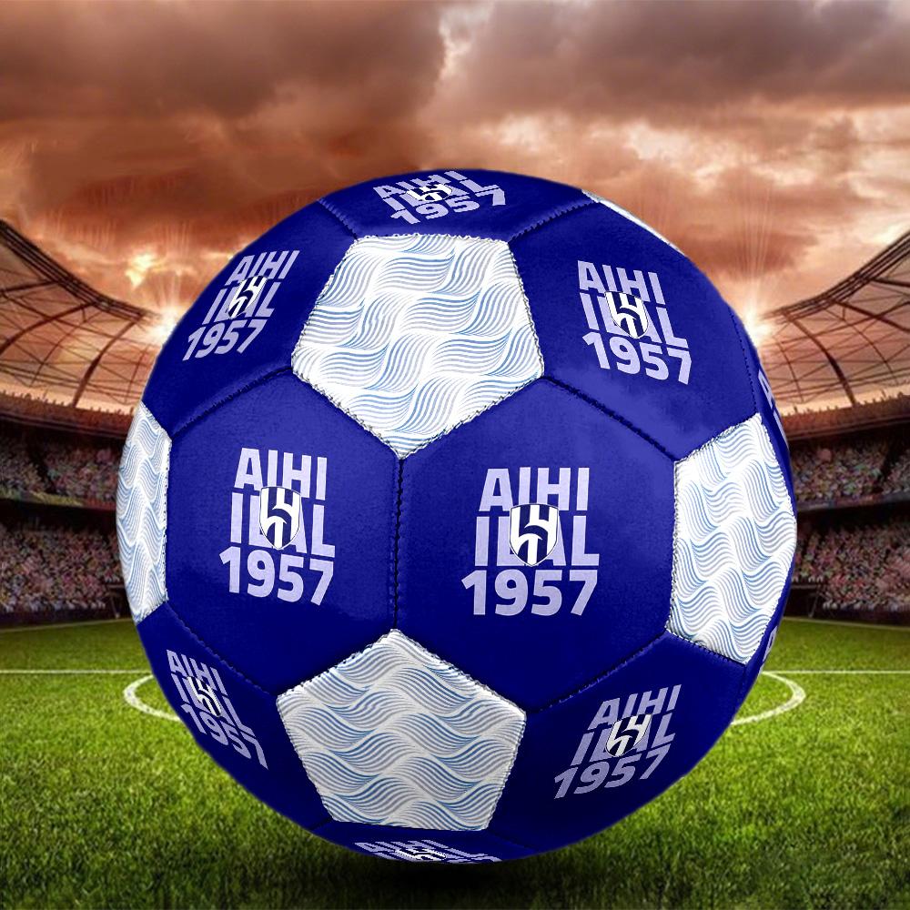 1pc Al-Hilal Saudi Football Club Football Soccer Ball Size 5 Indoor Soccer Ball Fashion Colorful Backyard Game -Great For Sports Fans Gift