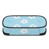 Pencil Case Structured Strong Polyester Fabric Easy Open Zipper with Main Compartment Mesh Pocket and Pen Slots for Everyday Study
