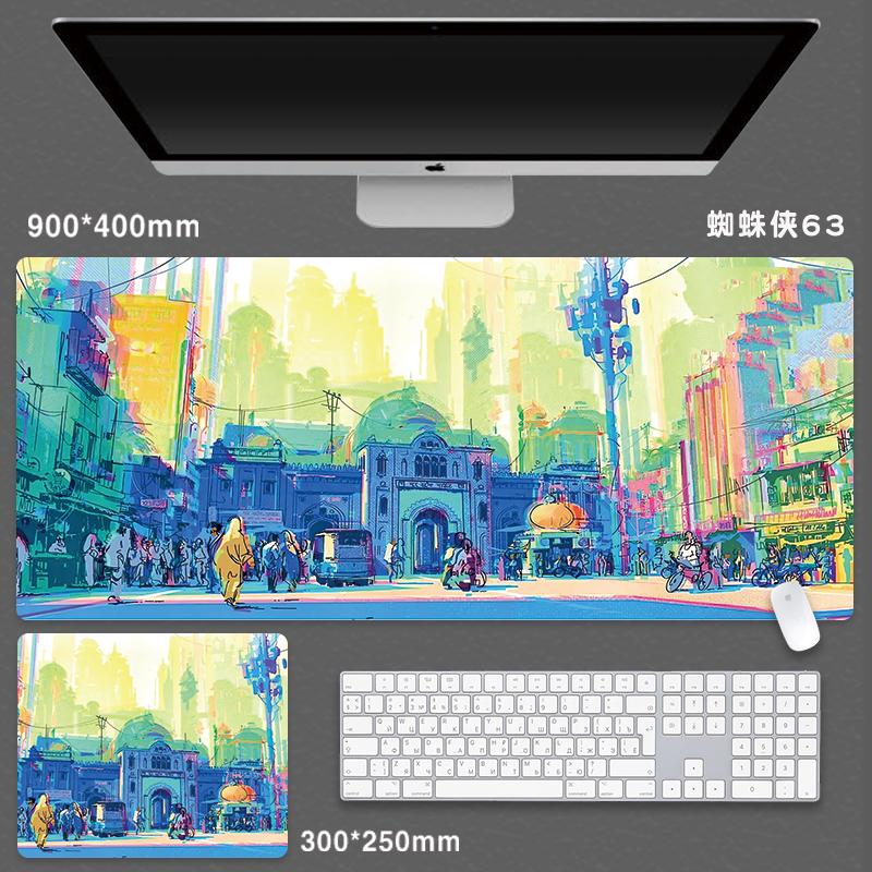 For Spider-Man Mouse Pad Extra Large Game Animation Computer Keyboard(80X40cm)