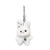 Colorful Star Rabbits Keychain Plush Bag Charm Handmade Keyring Craft Supplies for Backpacks and Keys Decoration