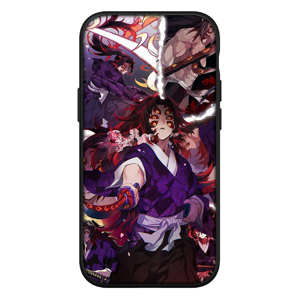 Для iPhone 15 14 Xiaomi Redmi Note 13 12 11 Pro Max X 8 7 XR Samsung Galaxy A34 A15 S24 S23 Huawei OPPO A54 аниме Demon Slayer Kokushibo чехол для телефона