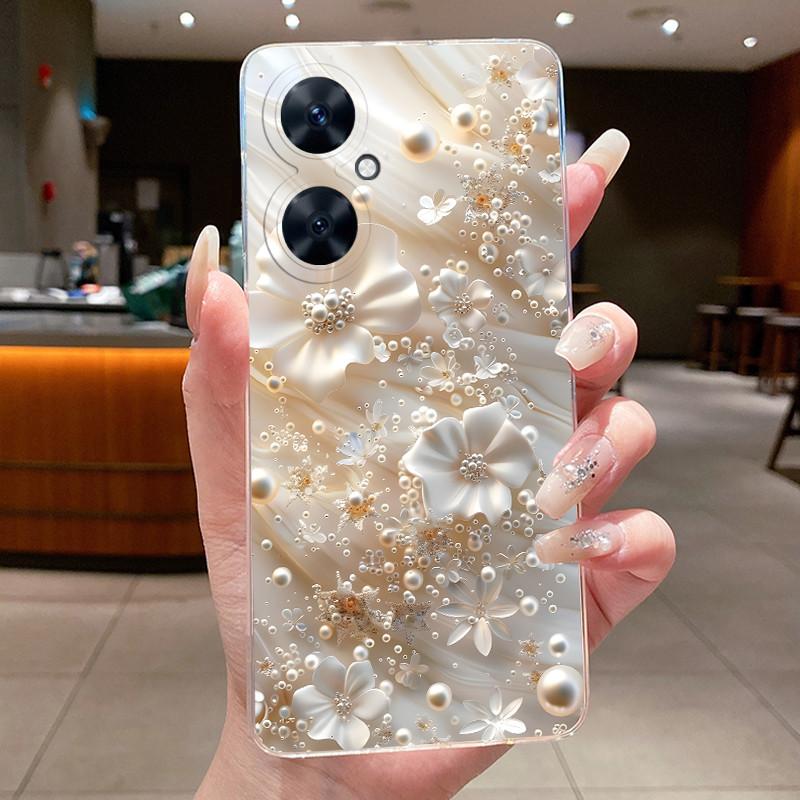 For Huawei Nova 11 SE 11SE Phone Case Huawei Nova 12 SE BNE-LX1 Case Luxury Fashion Butterfly Flowers Clear Soft Silicone Cover