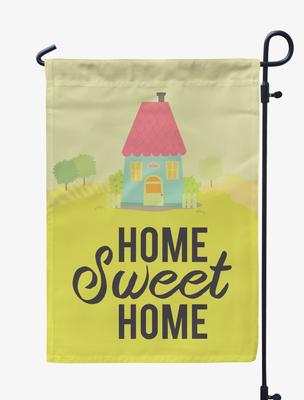 Tan Home Sweet Home Garden Summer 12.5""x18"" Двусторонние флаги Флаг для кемпинга