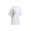 Neo W Dsny Dd Tee3 Disney Donald Duck Graphic Round Neck Loose Sports Short Sleeve T-Shirt Women Tops White GJ5654