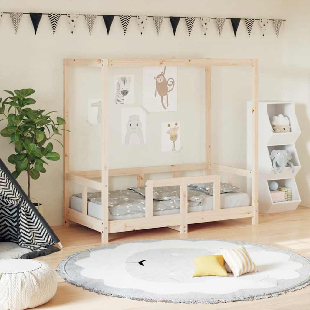 Kids Bed 70 x 140 cm Solid Pine Wood