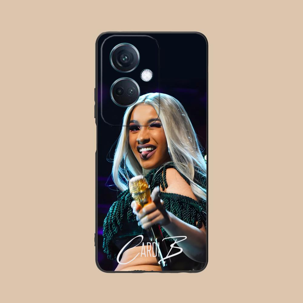 Матовый ТПУ чехол для мобильного телефона Cardi B для OPPO Reno 14 13 12 11 10 9 8 7 6 5 F T Pro 5G Цветная печать