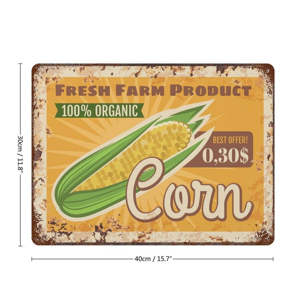 1 Pack rustic vintage metal wall signboard, worn antique plate décor, perfect for bar coffee shop restaurant kitchen or living room