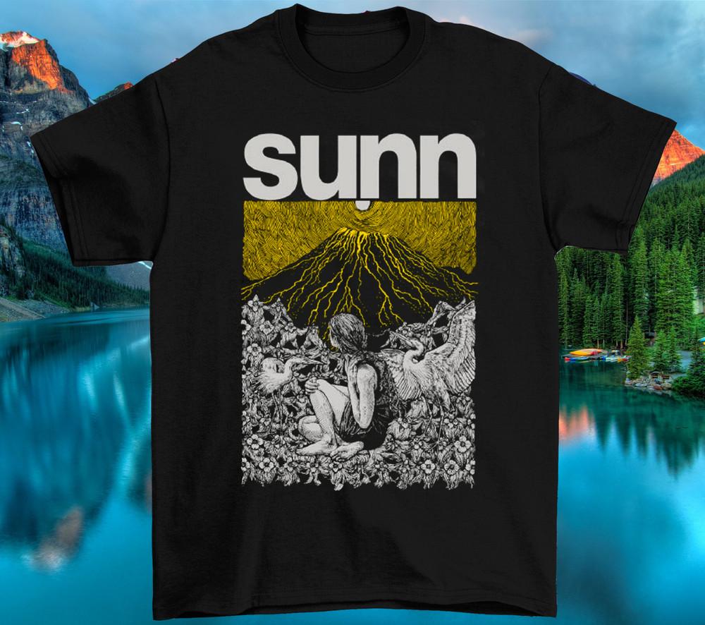 Sunn O SUNN Tee T Shirt Men Size Cotton men Black Unisex T-Shirt