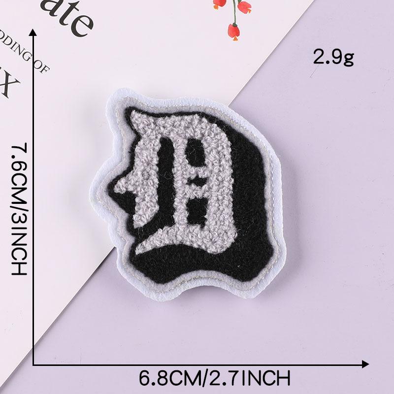 Computer Embroidery Label Towel Embroidery English Alphabet Badge Clothing Accessories Cloth Label Adhesive Patch Sticker Embroidery Cloth Sticker