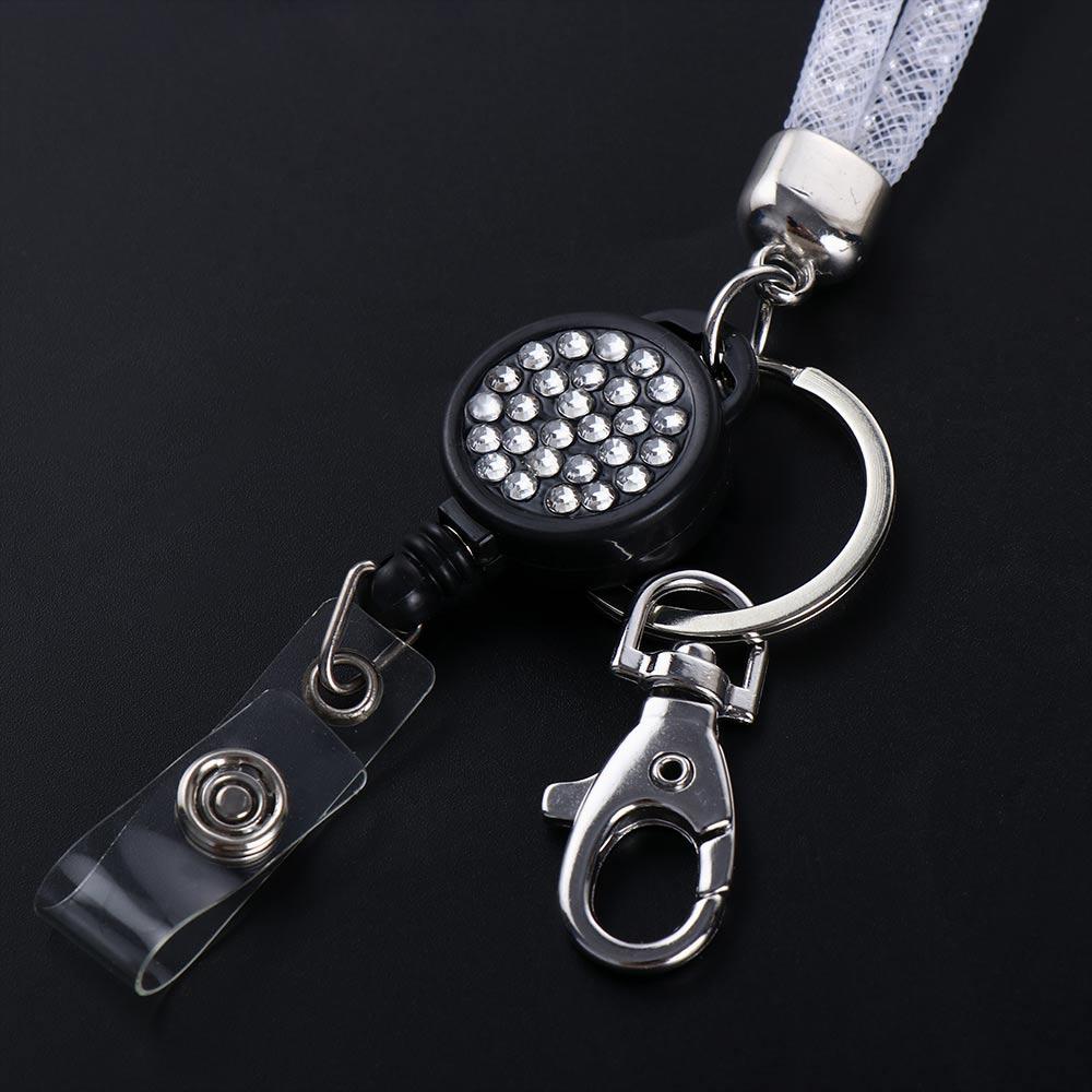 Tag Holder Retractable Badge Badge Holder Clip Lanyard Hanging Rope ID Badge Holder Necklace Strap