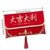 Traditional Chinese New Year Red Envelope Brocade Embroidered Tassel Children's Money Bag Hongbao Thickened
