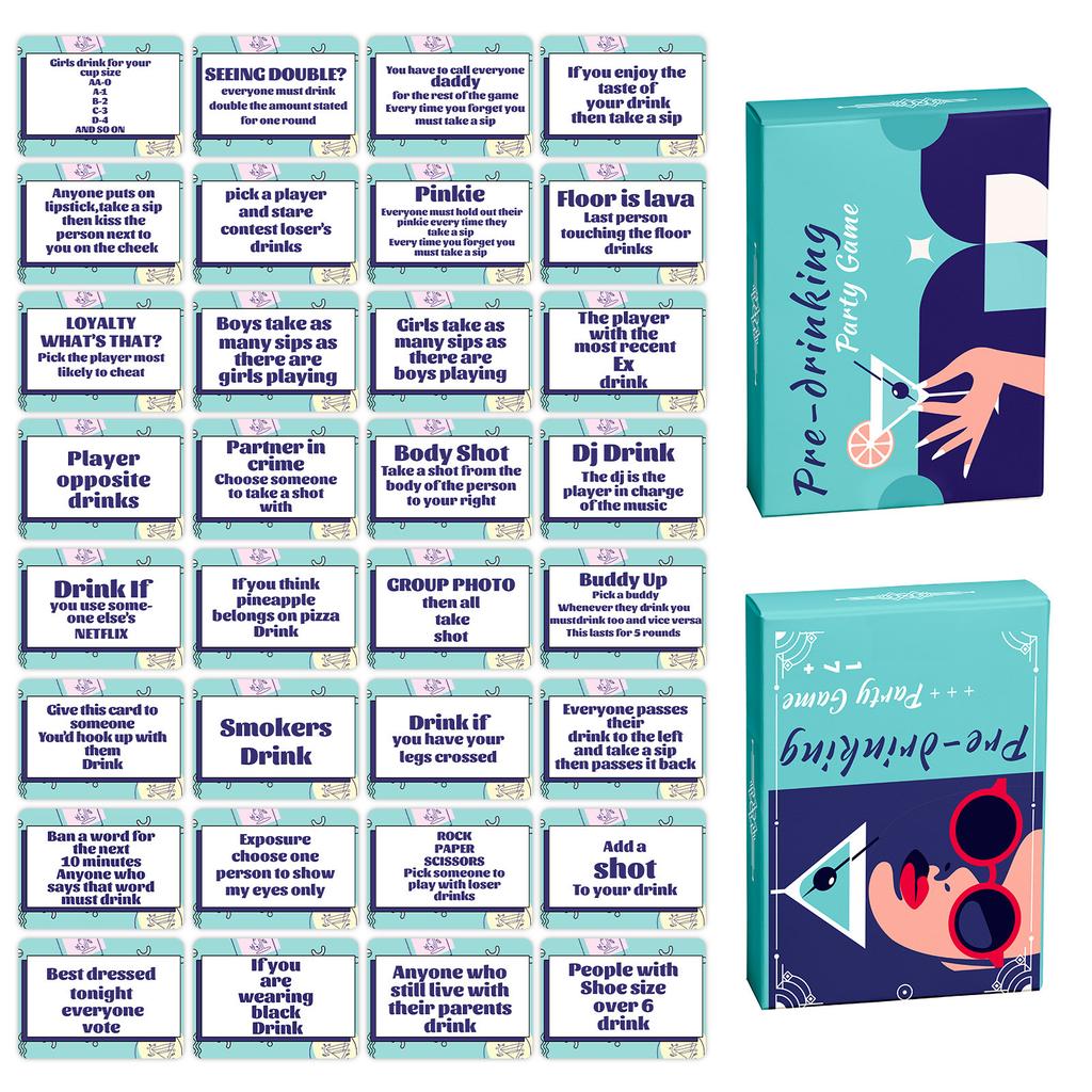 50 Карт для настольной игры Многопользовательские Интерактивные Разминочные игровые карты Досуг и развлечения Веселье для вечеринки Командообразующие карты Карты для настольной игры