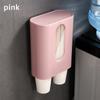 Household Disposable Cup Holder Automatic Cup Extractor Water Dispenser Water Cup Holder Punch Free Paper Cup Storage Rack