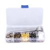 400-Piece 3mm Plated Copper Metal Grommet Kit with Storage Box for Clothing Repair