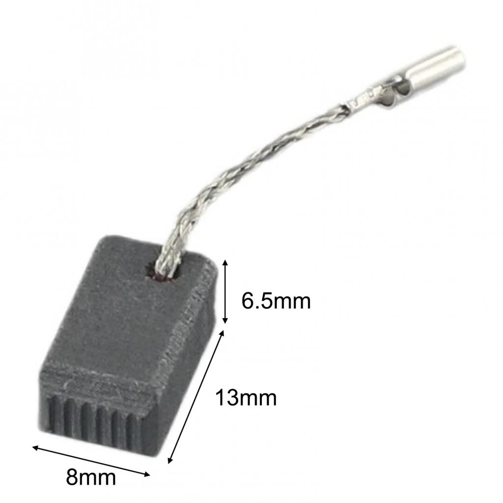 Carbon Brush 2pcs 2x 6.5*8*14mm Carbon Metal Useful