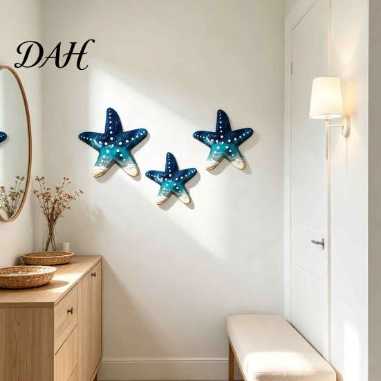 Modern Home Wall Ornament 3Pcs Tropical Bird Wooden Decor, Toucan Parrot 2D Flat Wood Self Adhesive Stickers Art, Colorful Animal for Living