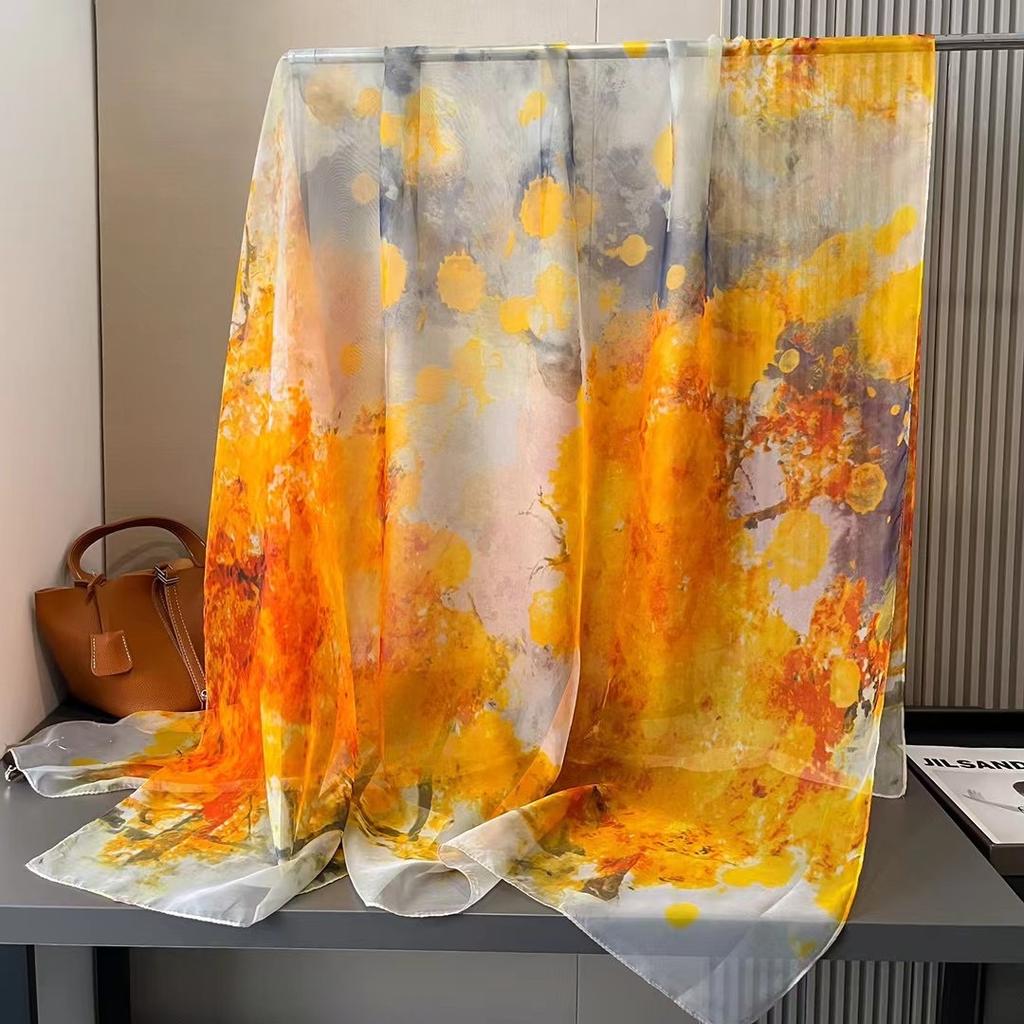 Scarf for Women New Spring and Autumn Big Scarf Fashionable and Versatile Warm Scarf Fashionable Sunscreen Shawl for Mother