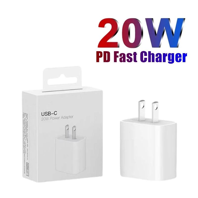 20 Вт PD быстрое зарядное устройство EU US для iPhone 15 14 Plus 11 12 13 Pro Max X XR XS 8 Samsung Huawei быстрая зарядка USB-C адаптер питания с розничной коробкой