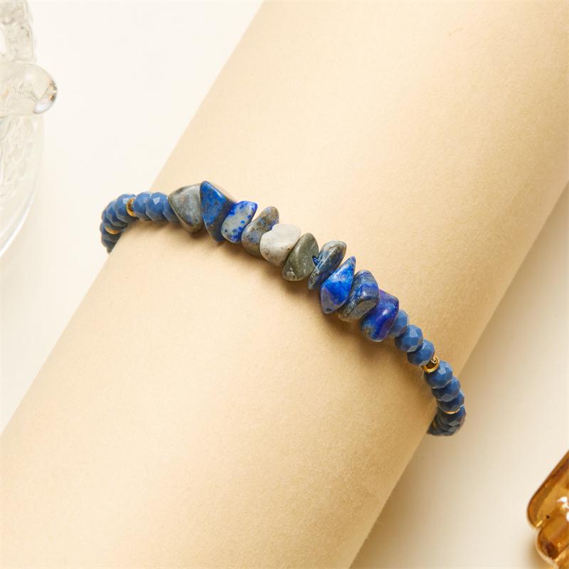 Colorful Natural Stone Irregular Bracelets For Women Handmade Rice Beads Woven Rope Bracelet For Women Friendship Jewelry Gifts