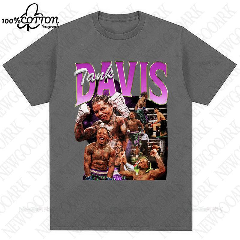 cc Tank Gervonta Davis Retro Tshirt Harajuku Fashion Sport Boxing Short Sleeve Cotton Loose Streetwear Fans Gifts