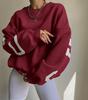 Casual Fashion Letter Print Thick Pullover Sweatshirt For Women Winter 2022