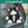 Plush Fun Devon Rex Cat Keychain Whimsical Bag Charm Accessory For Lovers Cat