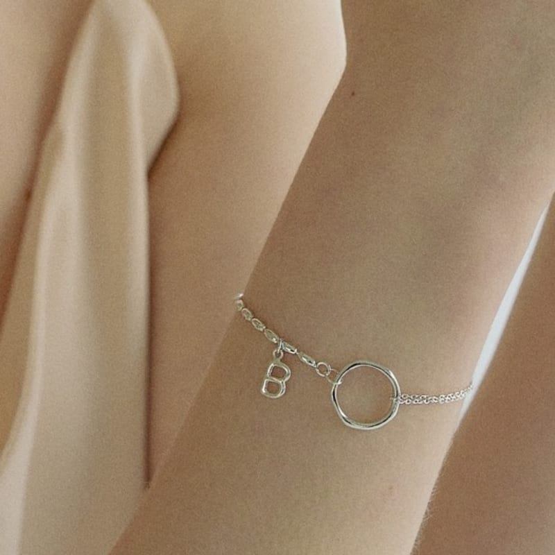 Beroe [Серебро925] Браслет с начальной буквой Oring
