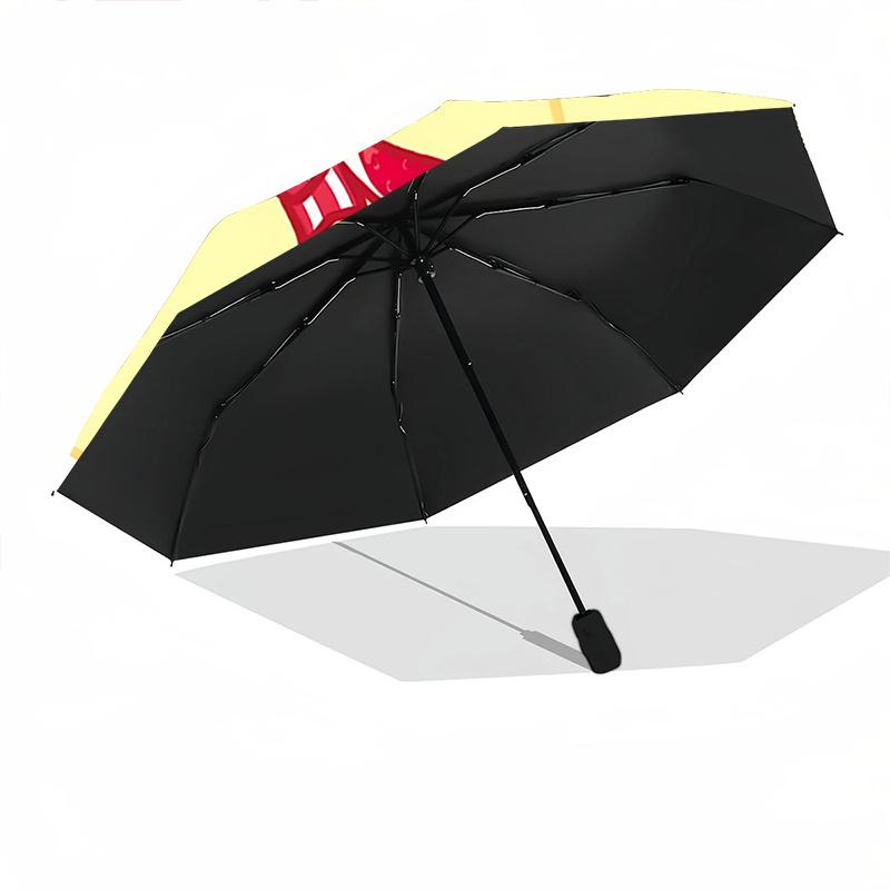 1pc Strawberry-Themed Umbrella with Bow Tie Design - Automatic Open/Closed, Foldable for Travelers and Fans.A067
