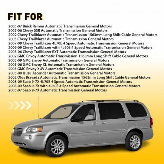 Трос переключения передач для 2005-2007 Buick Rainier 05-09 GMC Envoy 15785087 EV
