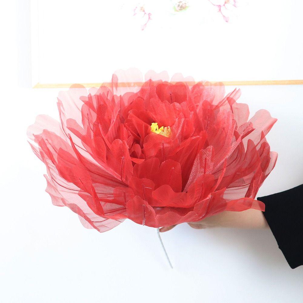 Colorful Peony Flower 3D Fake Flower Fashion Simulated Flower  Shopping Mall Hotel Set