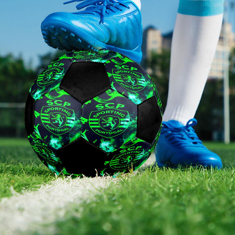 1pc Sporting CP Soccer Ball Size 5 Indoor Soccer Ball Fashion Colorful Backyard Game - Great For Sports Fans Gift HE110