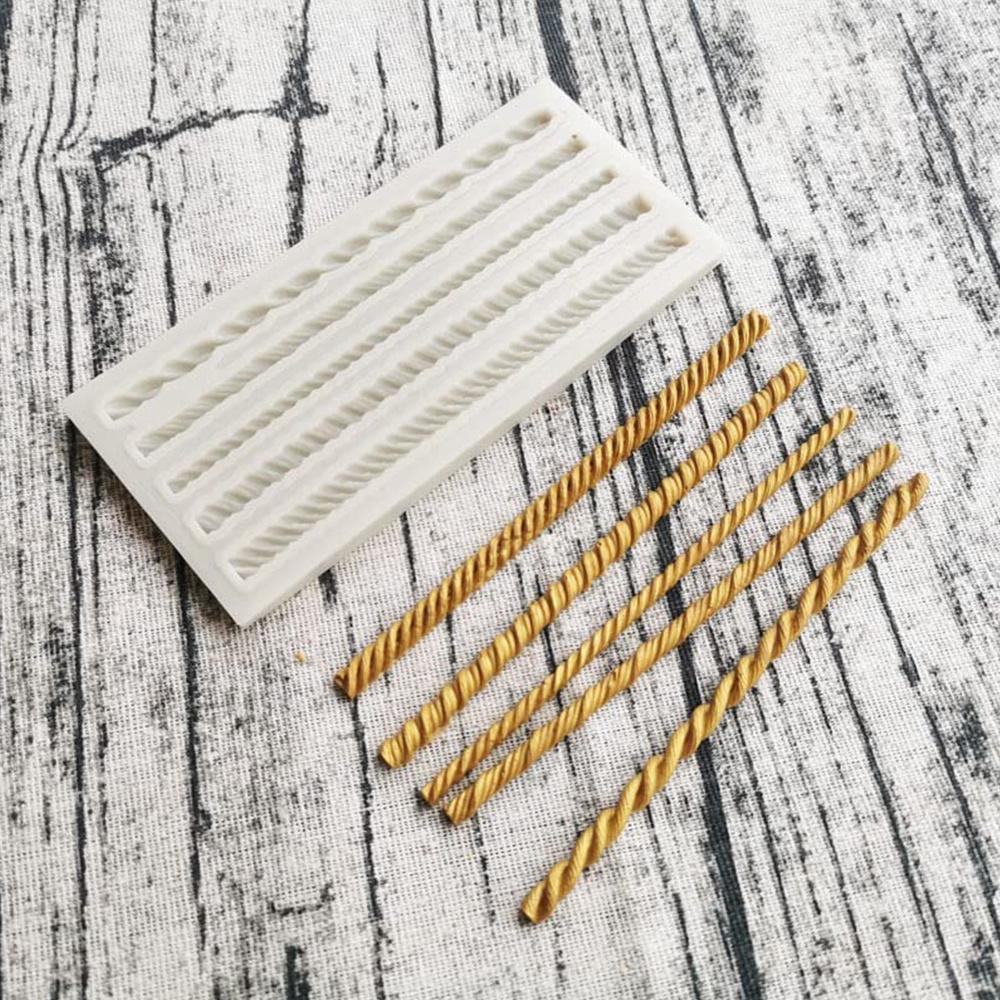 Веревка силиконовая форма жемчужная/цепная форма для помадки формы для кексов/десертов/тортов украшения рождественские новые плетеные кружевные формы