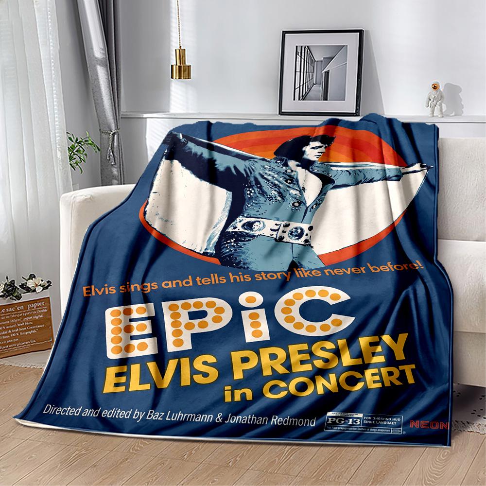 Elvis Presley Collage Blanket Soft & Cozy Suitable for Office Chair Livingroom Sofa for All Occasions Modern Birthday Christmas Gift Blanket