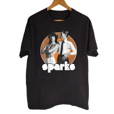 Футболка унисекс Sparks Band, черный хлопок, размеры S-5XL. Подарок для фанатов. Футболка унисекс DS427