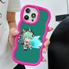 HSR Huohuo Чехол для мобильного телефона из ТПУ с волнистым краем для iPhone 17 16 15 14 13 12 11 Air Pro Max Plus Цветная крышка
