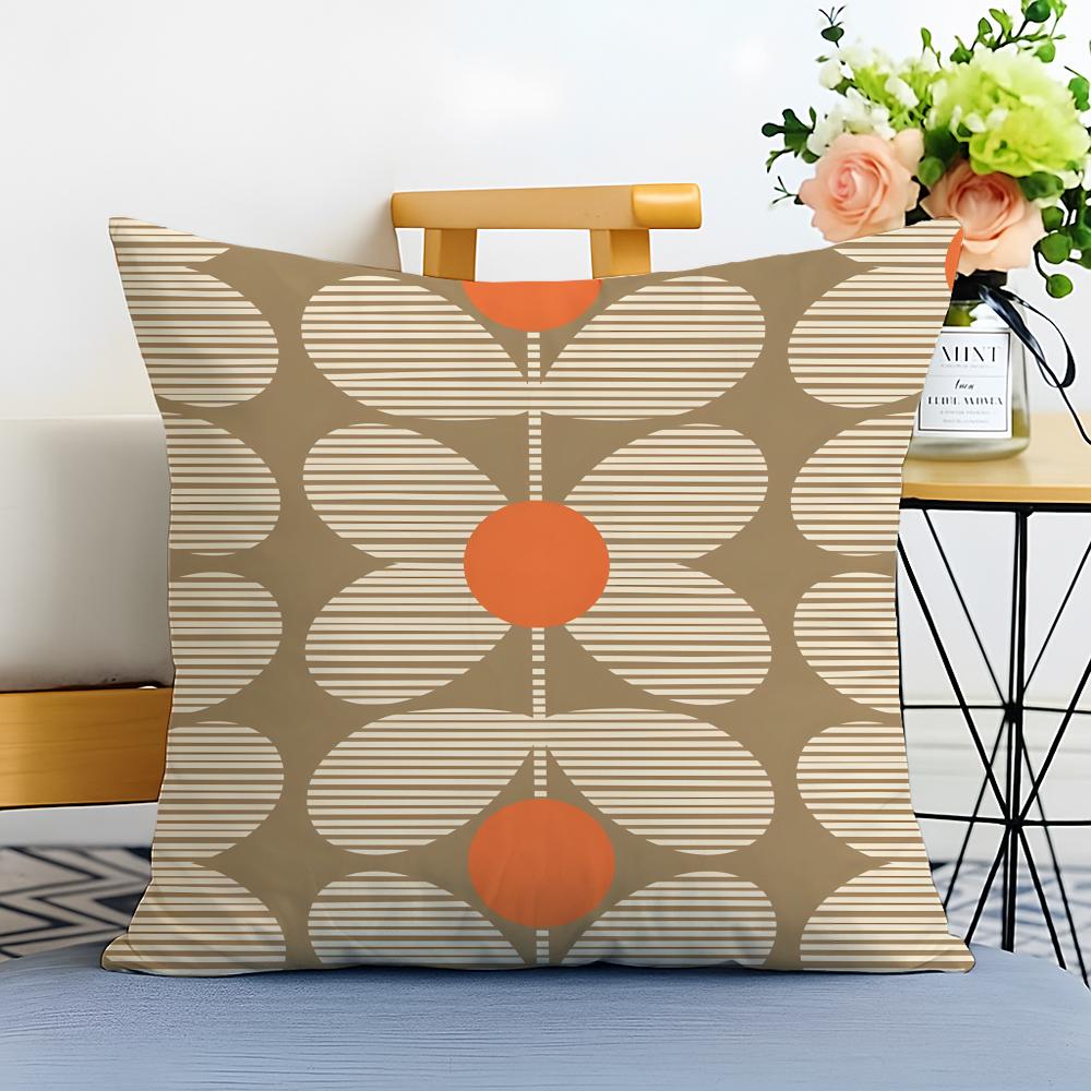 Simple Casual Fashion OOrla Kiely Cushion Cover Washable Linen Pillowcase Soft for Sofa Bed Cozy Home Room Decor