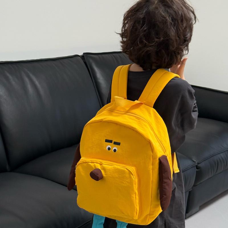 Unisex Kids Backpack With Fun Solid Color Design And Stitching Details For School