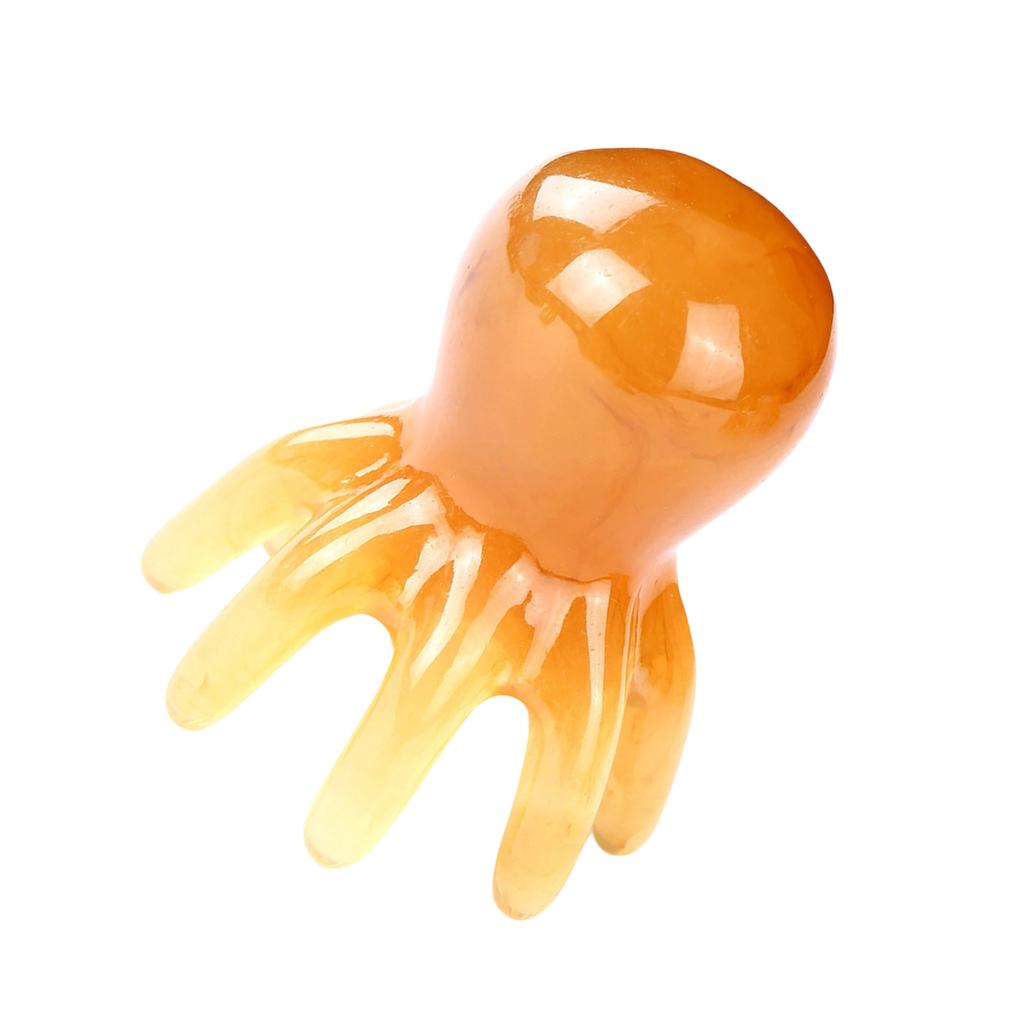 Ручной массажер для кожи головы «Осьминог» с 8 щупальцами, массажные инструменты Гуаша для головы и тела, расслабляющие триггерные точки, массажные инструменты