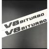 3D ABS V8 BITURBO Буквы Логотип Автомобиль Крыло Боковой Значок Для Mercedes-Benz C63 W205 W204 E63 W213 W212 S63 W223 W222 Аксессуары