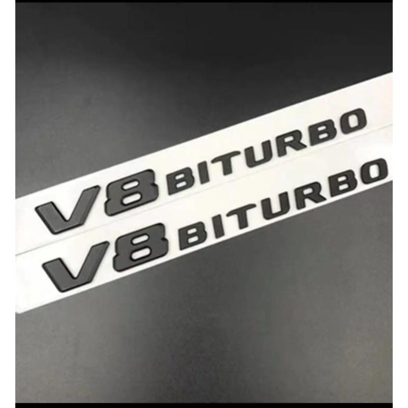 3D ABS V8 BITURBO Буквы Логотип Автомобиль Крыло Боковой Значок Для Mercedes-Benz C63 W205 W204 E63 W213 W212 S63 W223 W222 Аксессуары