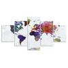 5 шт., карта мира, планеты, страны, декор, фотографии, настенный художественный постер, домашний декор без рамки, декор для комнаты, абстрактный холст, HD печать, 5 шт.