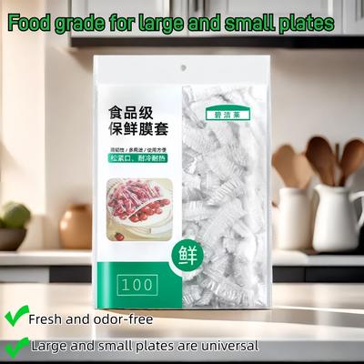 Одноразовая пластиковая пленка, антибактериальная, пищевая, специальная изоляция, защита от запаха, с эластичным ртом, кухонная посуда
