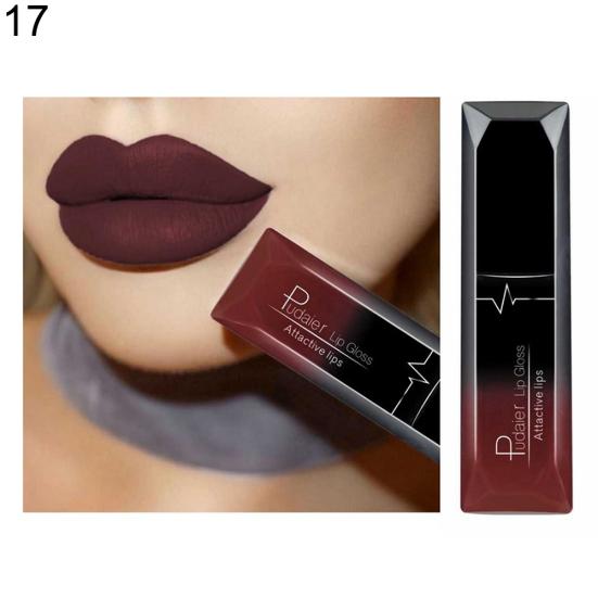 Long Lasting Liquid Lipstick Matte Moisturizing Advanced Lip Gloss Lip Glaze Glitter Matte Finish Lip Makeup Lipstick Women Sexy Beauty Cosmetic