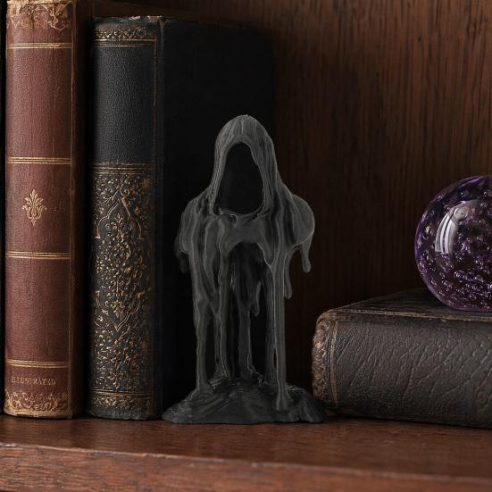 3D-печатная статуэтка Жнеца, Декор, Хэллоуинская фигурка на стол, Милый и жуткий настольный орнамент, Декор для полки домашнего офиса, Подарок для детей и друзей
